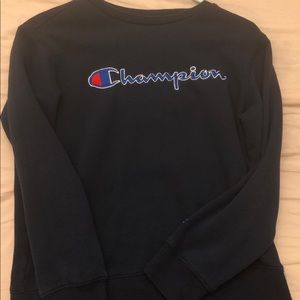 COPY - Navy blue Champion Crewneck Pullover